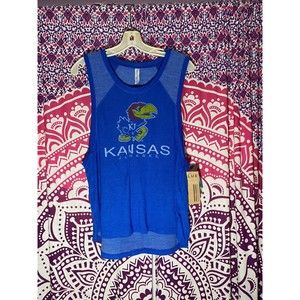 NWT Kansas Jayhawks Tank Top Blue Eighty Four Size Large